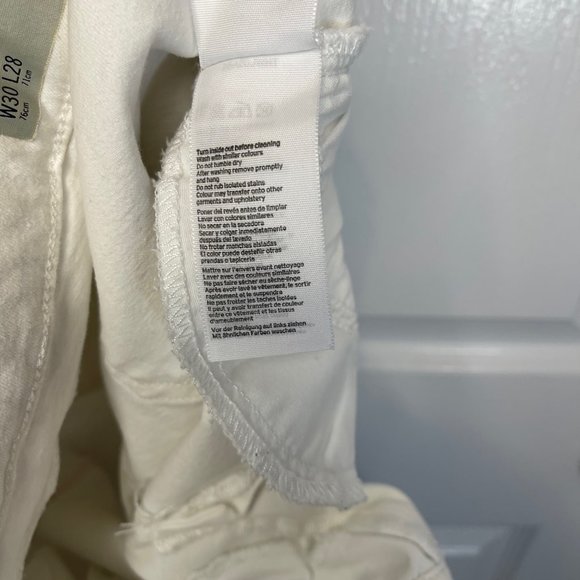 TopShop Moto Jamie Distressed White Jeans W30 L28 Petite - Picture 11 of 11